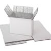 Isothermal box PCA001 white cardboard box lined with Foam or Aluminum 5mm